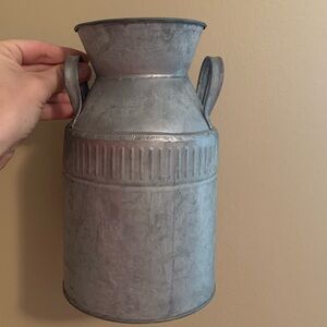 Rustic Gray Metal Milk Jugs (8 total)